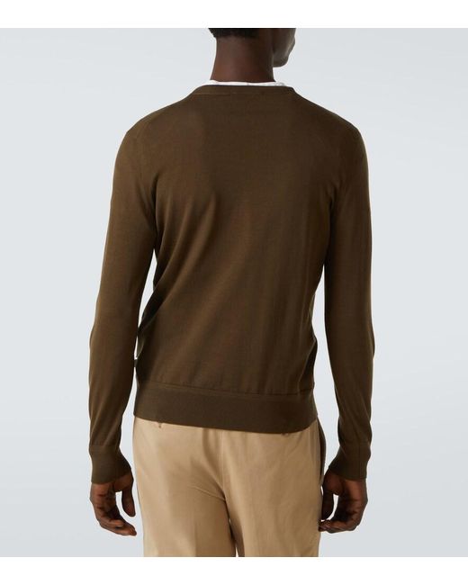 Tom Ford Green Wool Sweater for men