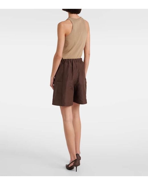 ショートパンツ MAX MARA 'Quebec' bermuda shorts Brown Max Mara 'Quebec' Bermuda Shorts in Brown | Lyst
