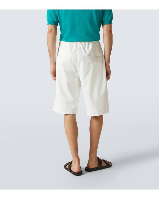Plan C White Technical Shorts for men