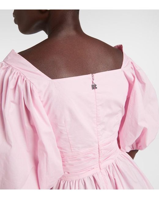 ROTATE BIRGER CHRISTENSEN Pink Minikleid Aus Baumwolle
