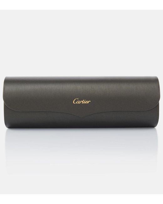 Cartier Metallic Rectangular Glasses