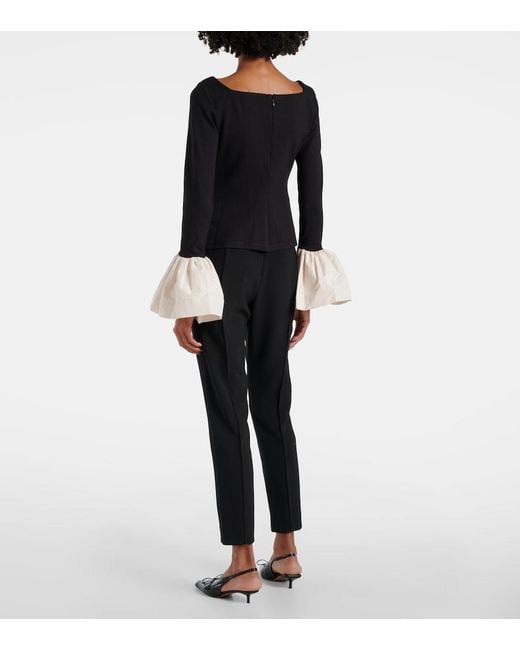 Staud Black Paige Top