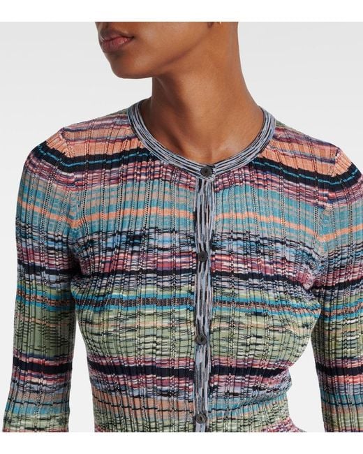 Ulla Johnson Blue Lex Striped Cardigan