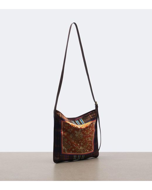 Dries Van Noten White Medium Printed Shoulder Bag