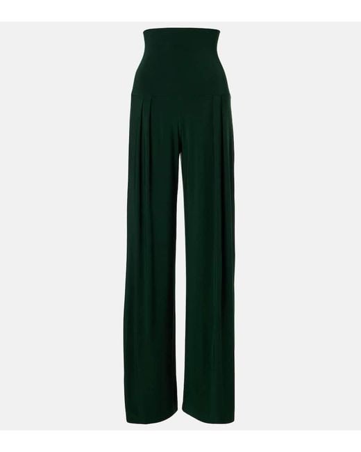 Pantalon Ample Norma Kamali en coloris Green