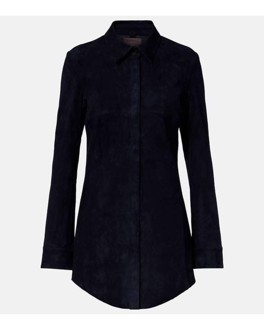 Vestido Camisero Geraldine Con Ante Stouls de color Blue