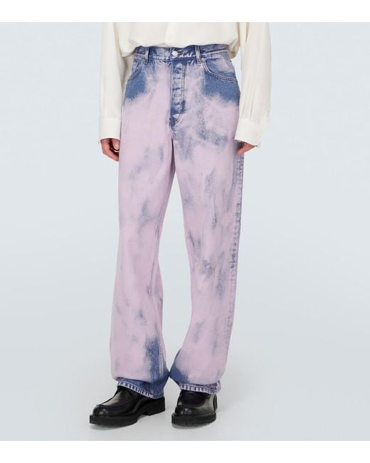 Dries Van Noten Blue Straight Jeans for men