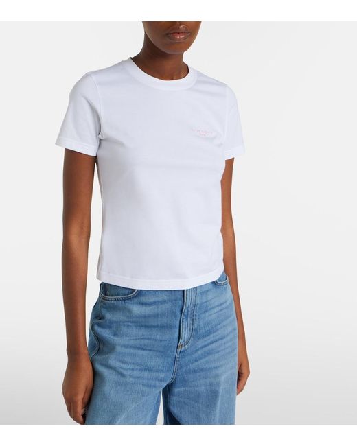 Givenchy White Cotton Jersey T-Shirt