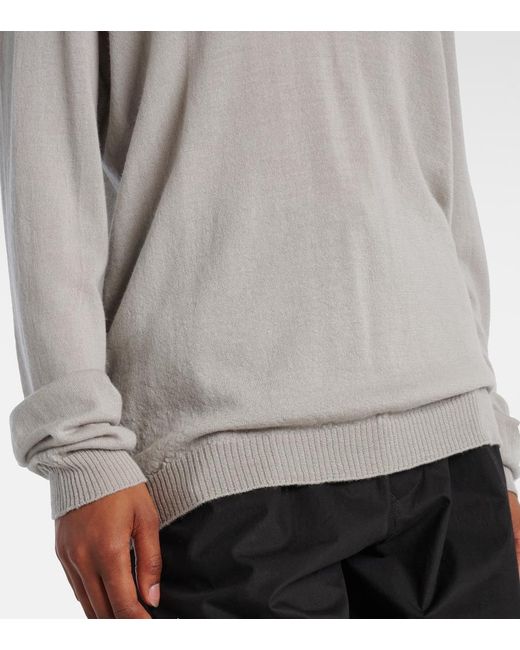 Rick Owens Gray Virgin Wool Sweater