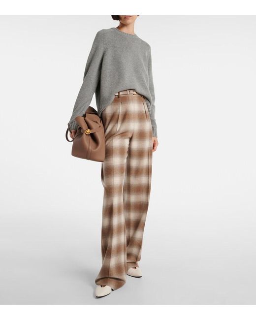 Loro Piana Gray Parksville Cashmere Sweater