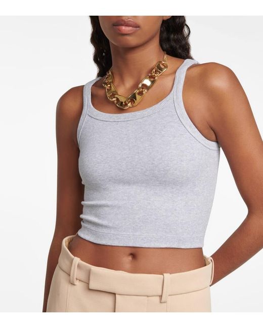 Wardrobe NYC White X Hailey Bieber Cotton-blend Tank Top