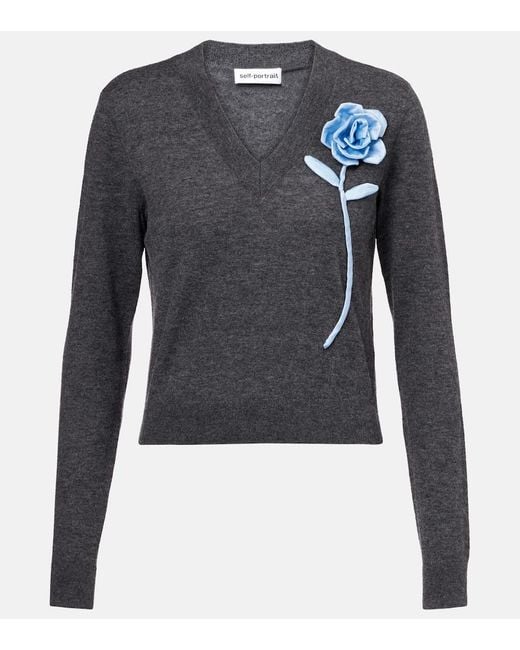 Pullover di Self-Portrait in Blue
