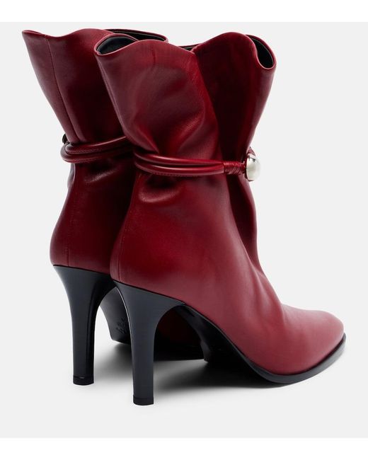 Isabel Marant Red Lolya Boot