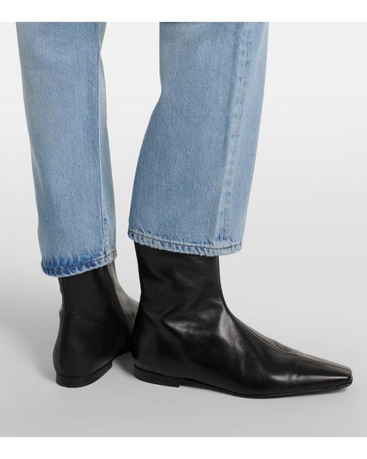 FRAME Blue The Off Duty Hang Straight Jeans