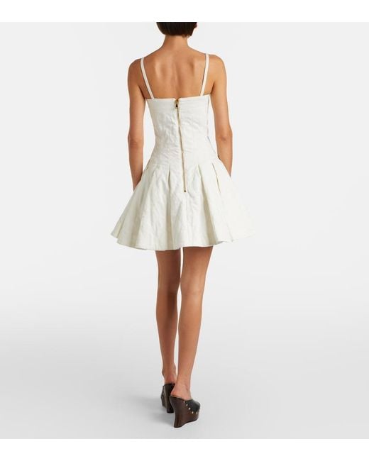 Balmain Natural Denim Minidress