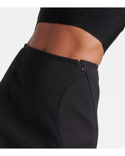 Alaïa Black Ruched Pencil Skirt