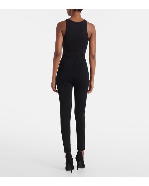 Alaïa Blue High-Rise Leggings