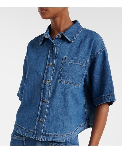 Velvet Blue Kaddy Denim Shirt