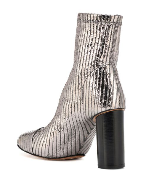 isabel marant silver boots