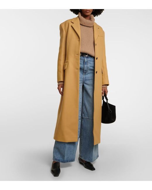 Jean Ample Isla A Taille Haute Khaite en coloris Blue