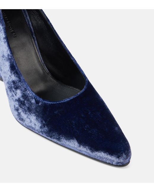 Dries Van Noten Blue 95 Velvet Pumps