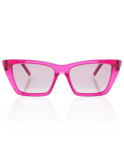 Saint Laurent Synthetic Sl276 Mica Cat-eye Sunglasses in Pink-Pink ...