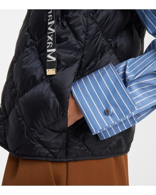Max Mara Blue Steppweste Tregic