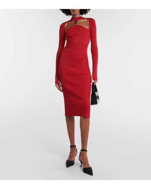 Jonathan Simkhai Red Midikleid Nikolai