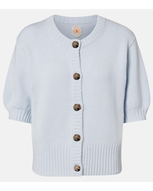 Jardin Des Orangers Blue Cashmere Cardigan