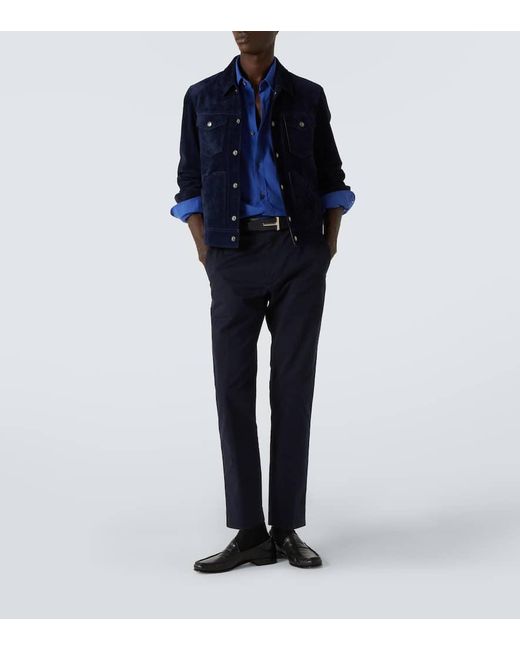 Pantaloni Chino di Tom Ford in Blue da Uomo