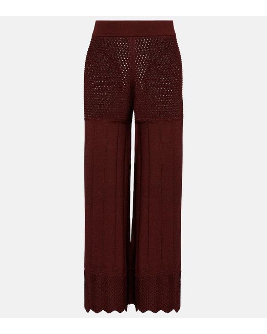 Eres Red Weite Hose Recit Aus Einem Baumwollgemisch