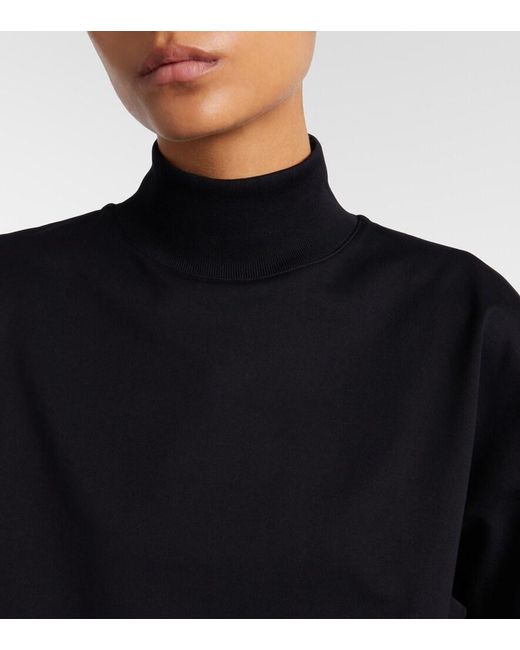 Alaïa Black Cotton Jersey T-Shirt