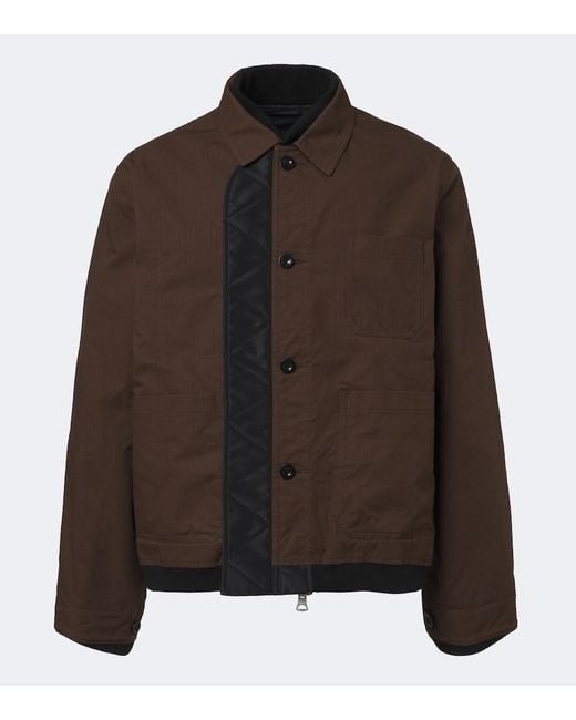 Sacai Brown Reversible Technical Jacket for men