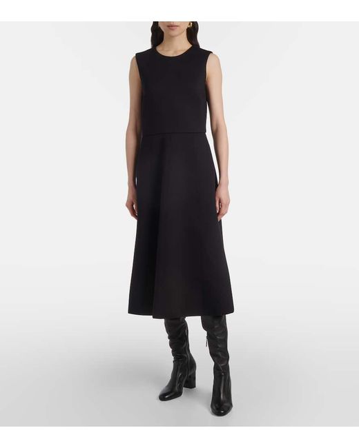 Max Mara Black Midikleid Zigote Aus Jersey