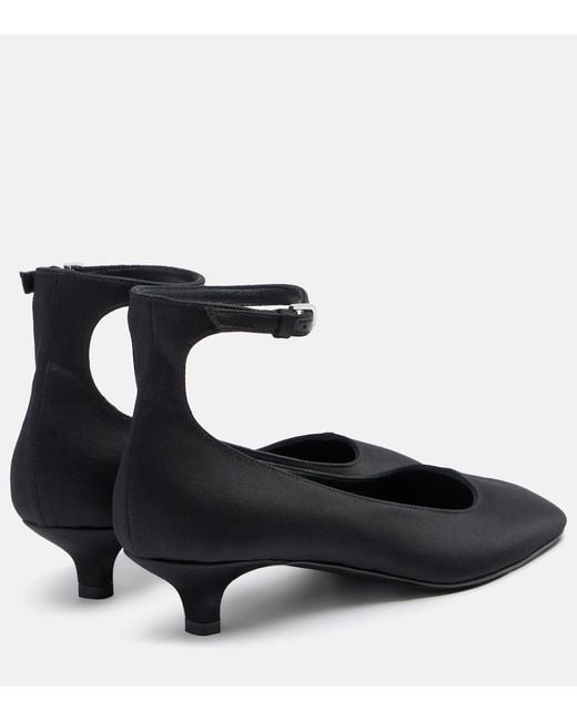 Totême Black Satin Pumps