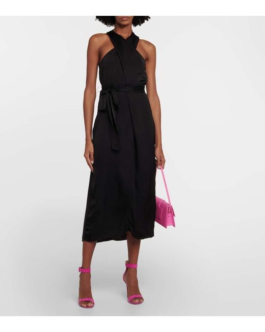 Abito Midi Stephanie di Velvet in Black