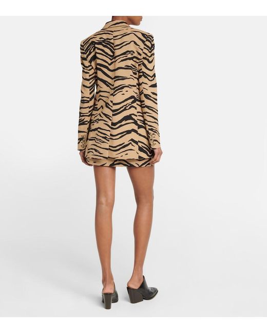 Stella McCartney Metallic Jacquard Wool-Blend Blazer