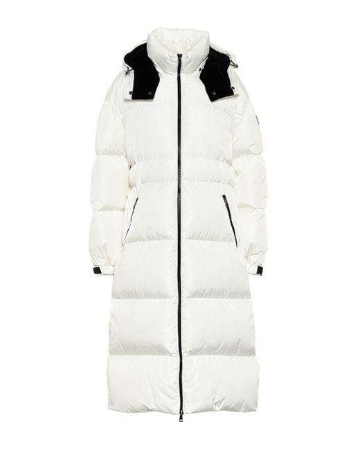 Moncler Synthetic Tiam Coat in Black (White) - Save 67% | Lyst UK