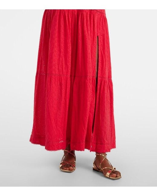 Poupette Red Cotton Dress