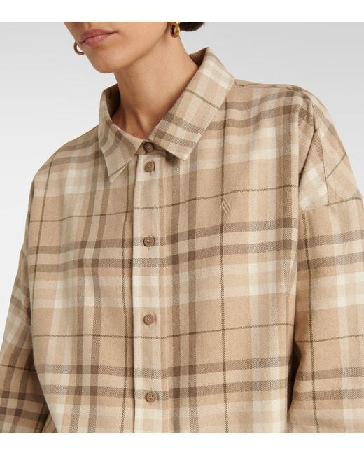 The Attico Natural Hemd Aus Einem Baumwollgemisch