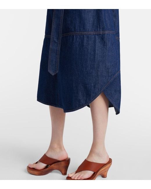 Zimmermann Blue Denim Midi Dress