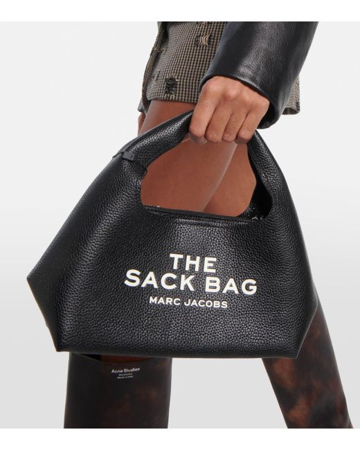 Marc Jacobs Black The Sack Mini Leather Tote Bag