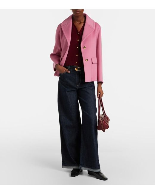 Max Mara Purple Cotton And Silk Vest