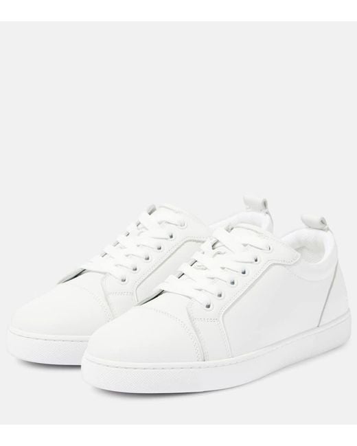 Christian Louboutin White Fun Louise Junior Sneakers Aus Leder