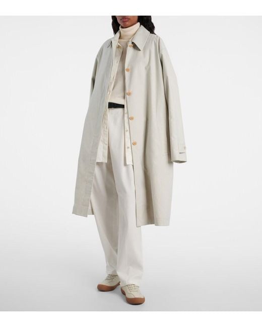 The Row White Luka Cotton And Cashmere Shirt