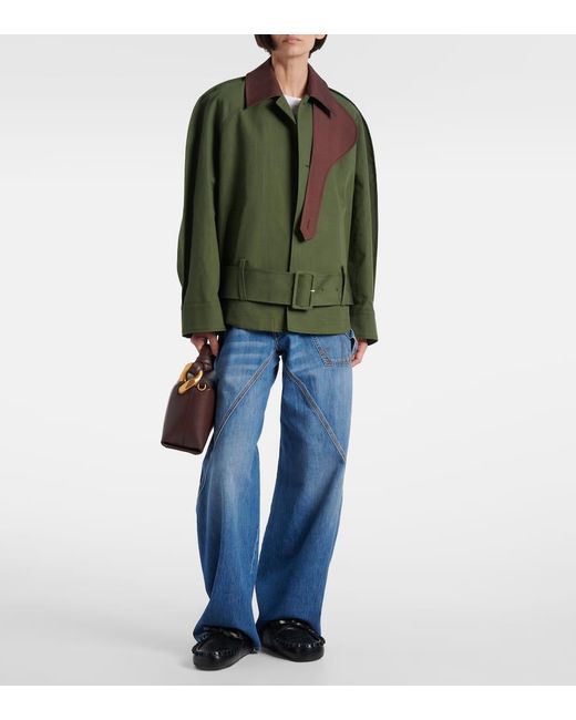 J.W. Anderson Brown Tote Bag Jwa Corner Aus Leder