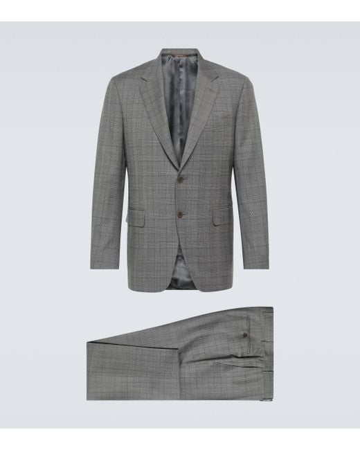 Canali Gray Wool Suit for men