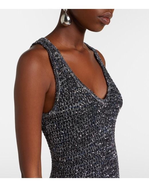 Missoni Gray Sequined Lame Gown