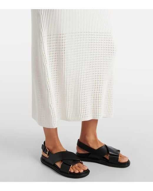 Varley White Maxikleid Cheston Aus Baumwolle