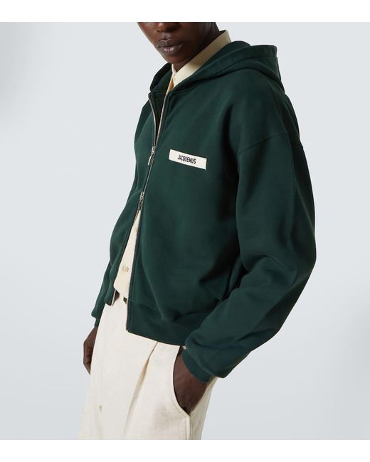 Sudadera De Jersey De Algodon Con Capucha Jacquemus de hombre de color Green